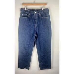 Zara Mom Fit Jeans Womens Sz 12 High Rise Slim Mom Leg Ankle Rigid NWT